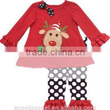 New arrival children's Kids Christmas Pajamas boutique red striped wholesale MY-IA0010