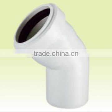 plastic casted fittings pvc-u 45 DEG ELBOW with socket