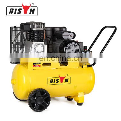 Taizhou Bison China Commercial Piston Compressor 50L 3HP 8Bar Belt Air Compressors