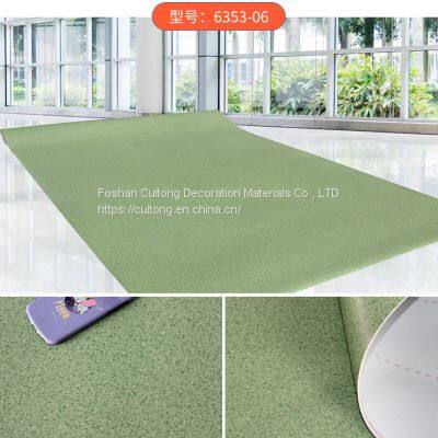 2mm roll floor grey PVC floor glue Foshan wholesale stone grain plastic leather wood grain rubber floor