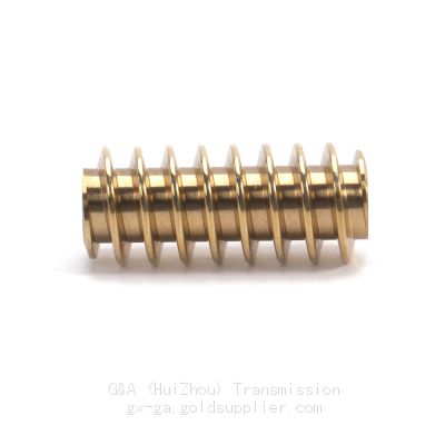 Brass worm gear, precision worm shaft, DIN 5 worm shaft