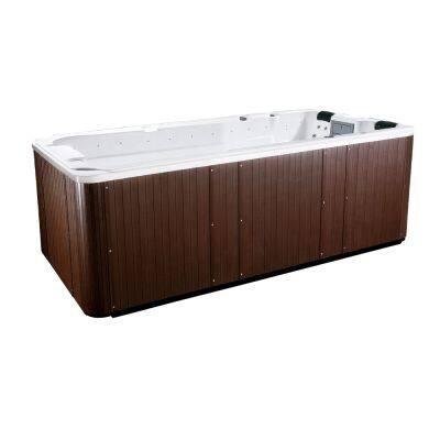 Hot Sale 4m Outdoor Hot Tub Spa with Balboa Training Machine Endless Swim Spa Pool