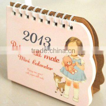 paper desk calendar 2015 for promotion 250g copper paper