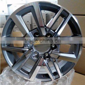 aluminum rim 6 hole 6x139.7 after market machine face with hyper silver in china