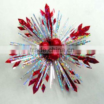 colorful with red Pearls Laba bow for wrapping gifts and decorative Easter/Christmas