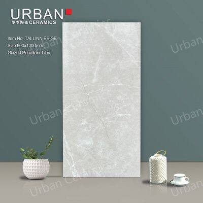 Foshan New Design 600X1200mm Factory Wholesale Ceramic Glossy Glazed Polished Porcelain Floor Wall Tile