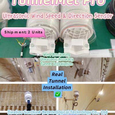 Ultrasonic Wind Speed & Direction Sensor for Tunnels