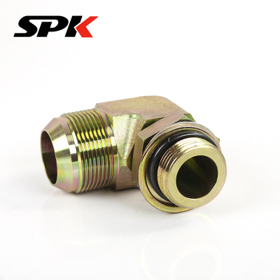 American Standard Adjustable Swivel 90° Elbow, Hydraulic Oil Tube Transition Elbow, Hydraulic Pressure Gauge Fitting (Model 1JG9) photo-2