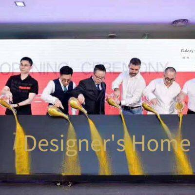 starting handprint column, gilded sand, dry ice, lifting push rod, scroll, domino starting ceremony props