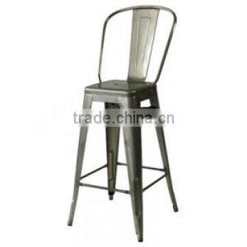 Hot Selling Steel Iron Frame Modern Design Vintage Dining Metal Chair photo-2