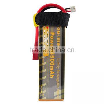 High Performance Rechargeable RC Battery Lipo Battery 5500mAh 7.4v 50C photo-2