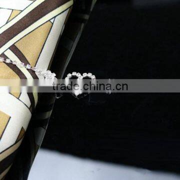 Romantic Heart Shape Bracelet Silver Plated Bracelet for Lover Wedding Gift photo-2