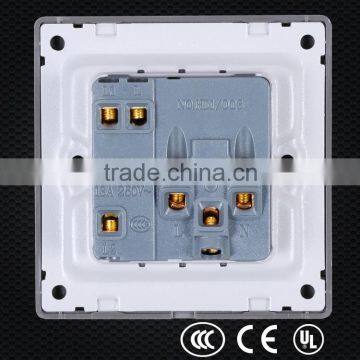 E Series 2 Plug+ 3 Plug Socket With Sitch, Stainless Steel Switch photo-3