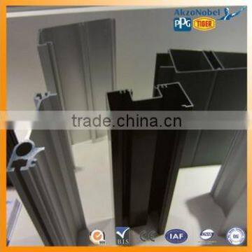 black color aluminium profile for invisible frame facade