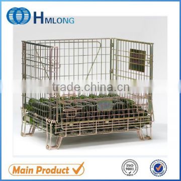 Warehouse storage steel champagne wire cage