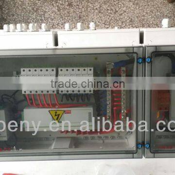 6 string solar combiner box with monitor device