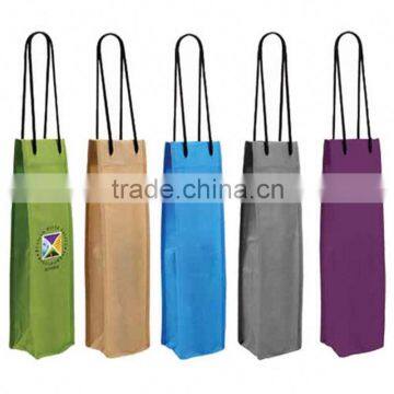 Canvas Wine Bottle Bags Neoprene Wine Bottle Cooler Bag