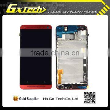 Original phone lcd For HTC One M7 front glass assembly