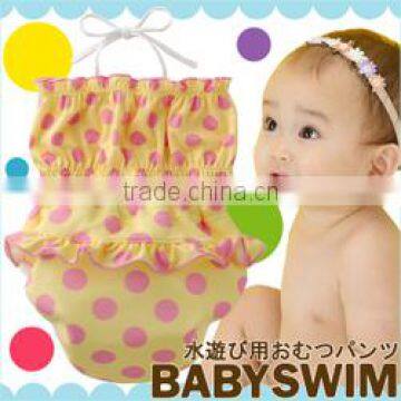 made in Japan cute and high quality baby swim wear infant bikini kids bathing suit diaper wholesale