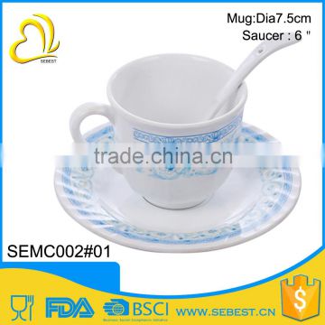 The latest hot style melamine tea cup set