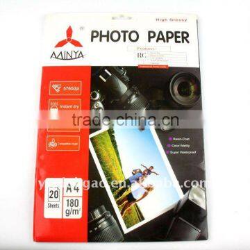 A4 Glossy Photo Paper Inkjet Paper