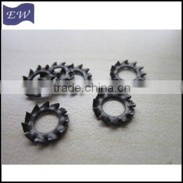 m5 balck star lock washer serrated (DIN6798A)