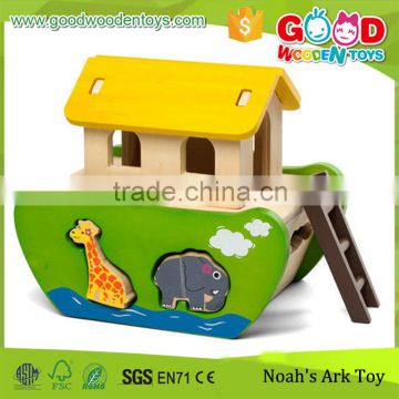 Early Development Activity Toys 100% Natural Wood Material Made Water Based Paint Animals Giant Kids Toys