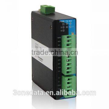 Industrial Isolation RS-232/485 to 4-port RS-485 HUB