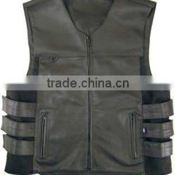 Racing Leather Vest/Lady fring vest/Leather Motorbike vest/Leather Motorcycle Vest/ Biker Leather Vest/Leather vest/WB-LV-513