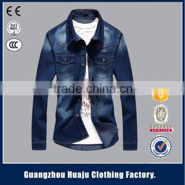 new arrival wholesale fashionable denim shirt men for sale