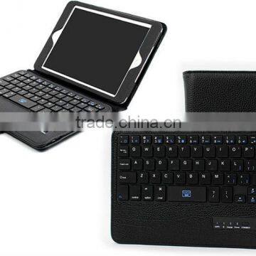 HOT seller For iPad mini keyboard with leather case