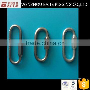 High Quality Stainless Steel Aisi 316 /304 Pear Shaped Quick Link Made in China Carabiner Rigging Manufacturer photo-4