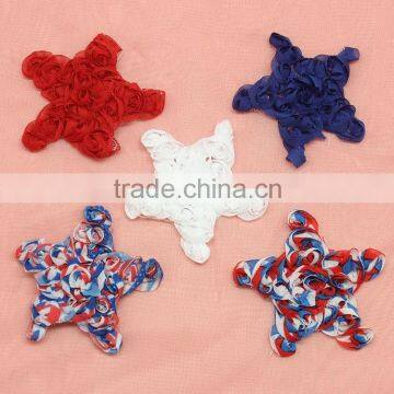 Shabby star flower for Patriots' Day