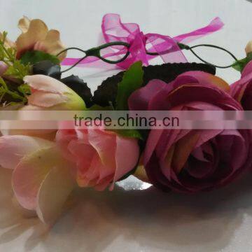 Wholesale Fashion Roseo Headband Tiara Rose Flower Crown for Women Accessories photo-2