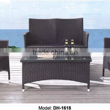 UV-resistant Wicker Rattan Outdoor Furniture Balcony Sofa Set(DH-1618)