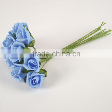 Small Foam Rose Buds in a Bunch of 10 in 13 Colours artificial flower AF012