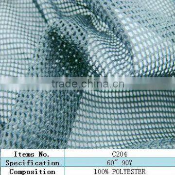 thin mesh 100%polyester net curtain fishing fabric