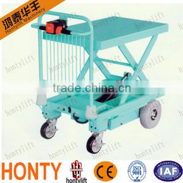 Hot sell Movable Manual or Electric Motor hydraulic lift platform trolleys