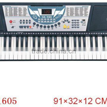 Musical electronic organ keyboard