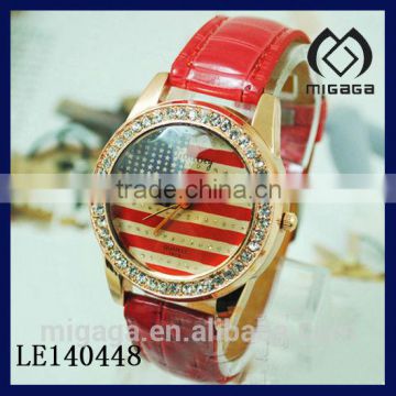 NEW DESIGN POPULAR UNITED STATES WATCH OF FLAGS FASHION UNITED STATES FLAG WATCH