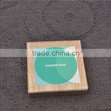 Solid Wood Color and Clear Acrylic Photo Frame