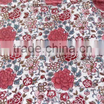 Hand block printed fabrics Jaipur