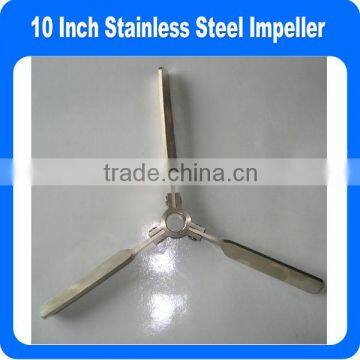 10 Inch Retractable Stainless Steel Impeller For Mixing work in Tank