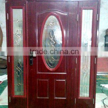 Double Swing Entry Door With Glass Window