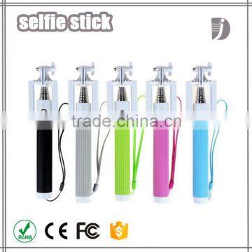 2016 Wholesale Promotion Mini Selfie Stick , Colorful Monopod Selfie Stick With CE RoHS