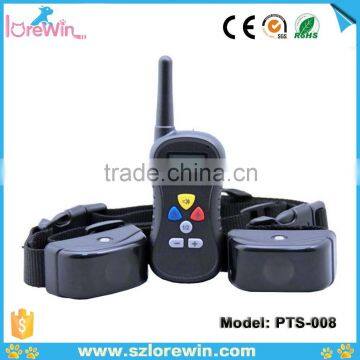 Lorewin-Dog Trainer 300M for 2 Dogs Pet Dog Remote Control Training Collar photo-2