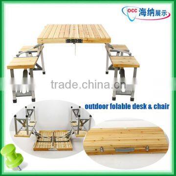 Outdoor Integrated Table & Chairs