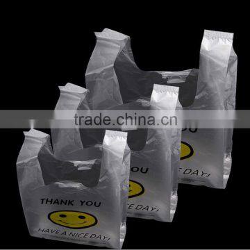 2016 Hot Sale Recyclable Smile Plastic Vest Bag photo-2