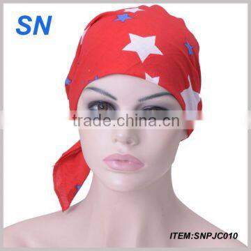 fashion popular star print head scarf for ladies