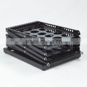 Black Color Magazine Folding Rack